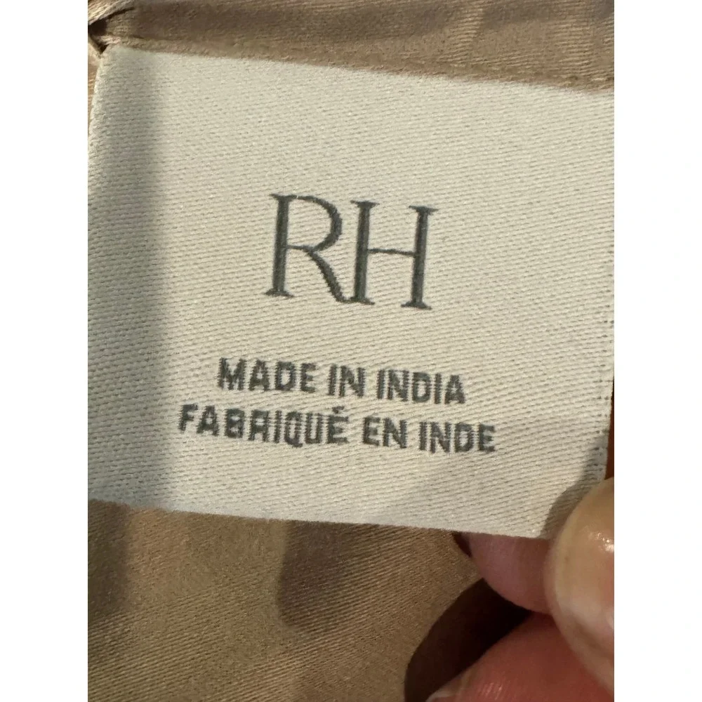 Restoration Hardware RH Holiday Velvet Quilt King Cal King Champagne Beige 3 Pc